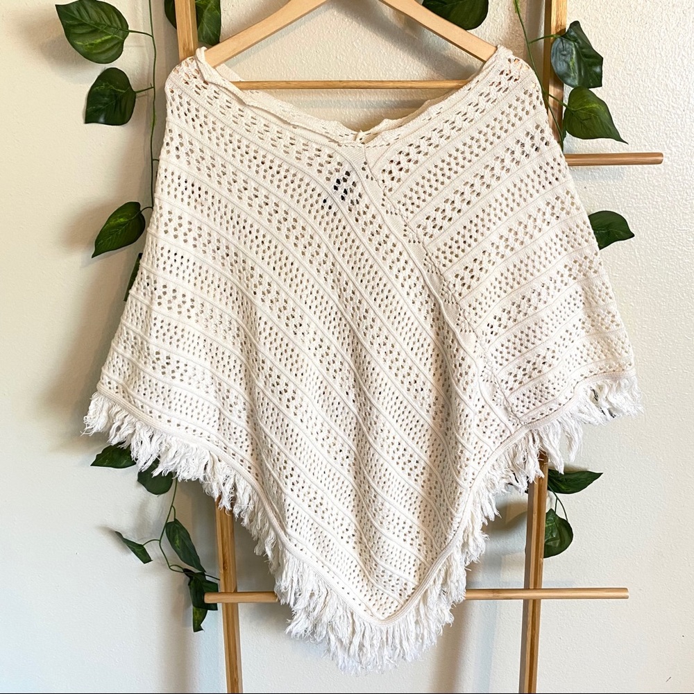 525 AMERICA knitted poncho sweater one size
